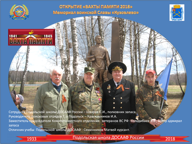 Открытие Вахты памяти 2018 в Кузовлево