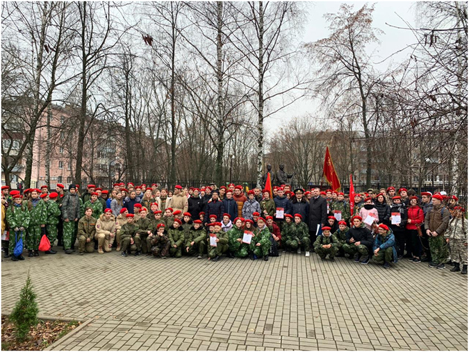 Юнармейцы Подольска приняли участие в мероприятии по увековечиванию памяти героев битвы под Москвой