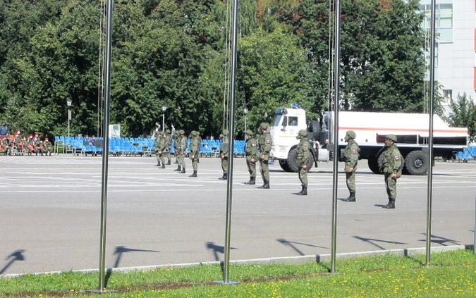 Совместные учения МЧС и Военной полиции