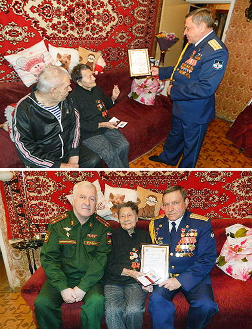 Поздравление заслуженного ветерана - труженицы тыла.