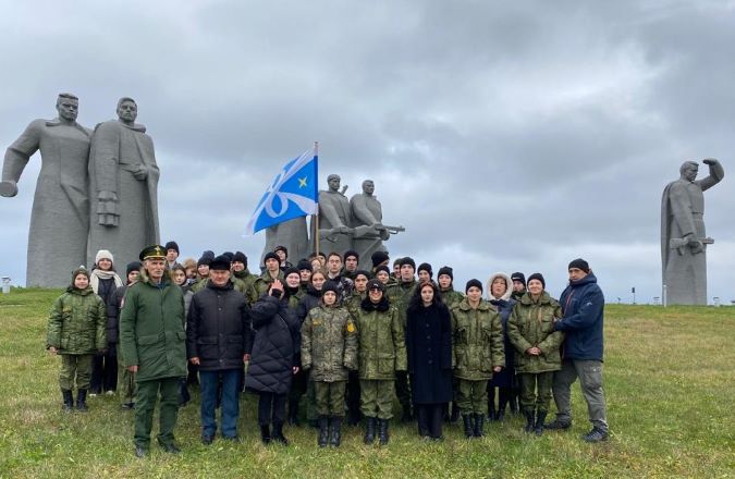 Участие ветеранов в памятном митинге в Волоколамске