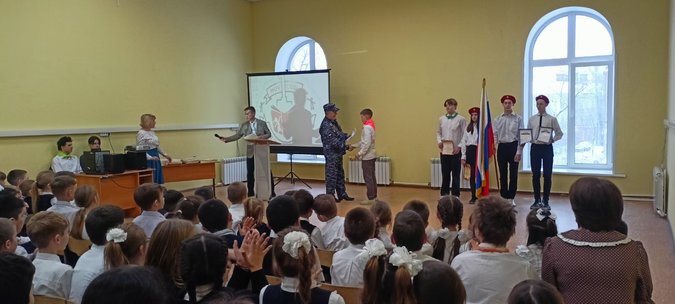 Ветеранский вклад на день рождения школы.