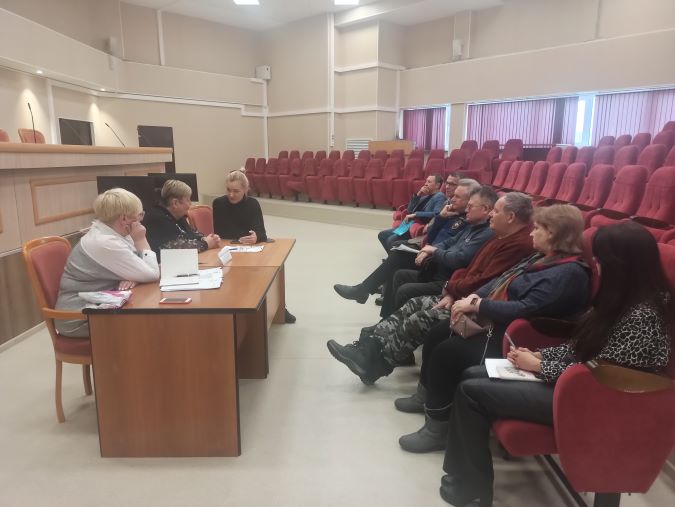 Встреча ветеранов со специалистами Социального фонда