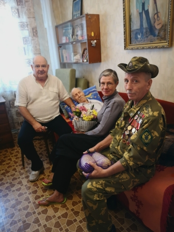 Поздравление ветерана Великой Отечественной войны