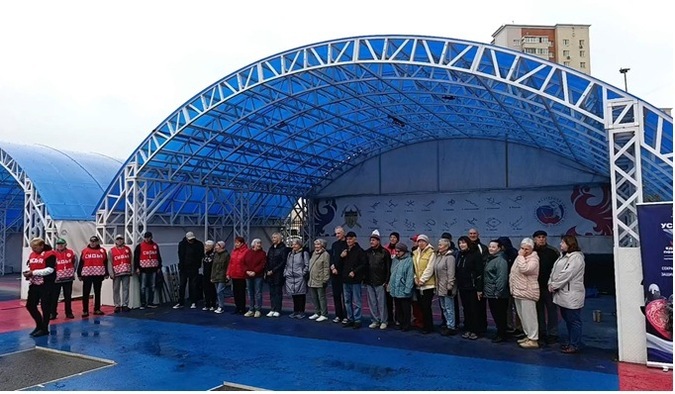 Соревнования по городошному спорту среди ветеранских организаций города