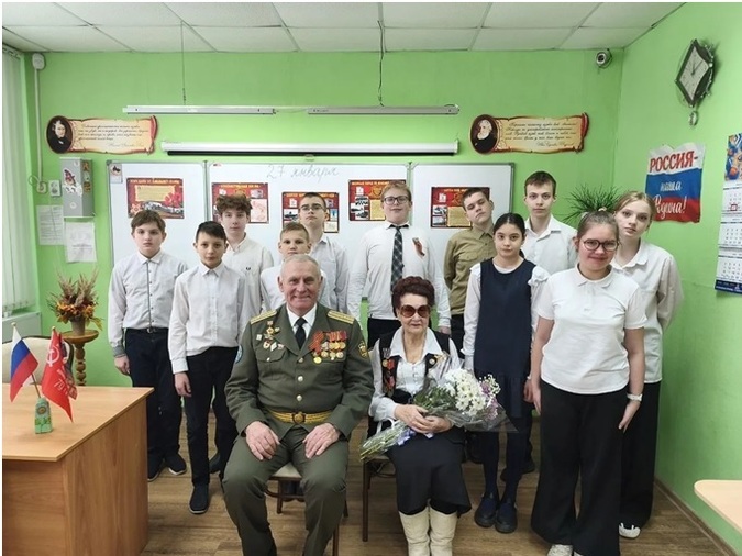 Урок Мужества в МОУ «СОШ №16» г.о. Подольск, посвящённый 82-й годовщине полного снятия блокады Ленинграда