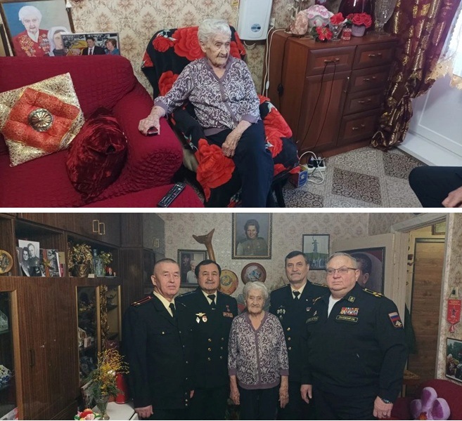 Поздравление с Международным женским днём ветерана Великой Отечественной войны Рохлиной М.М.