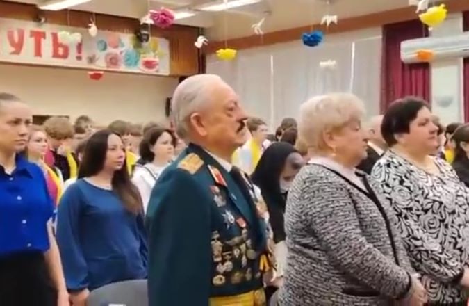 Участие ветерана в  мероприятие к 55 летию фильма  „Офицеры“