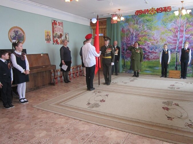 Патриотическая акция Знамя Победы в Алферовской школе-саду