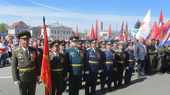 Генеральная тренировка парада на площади Революции г. Павловский Посад