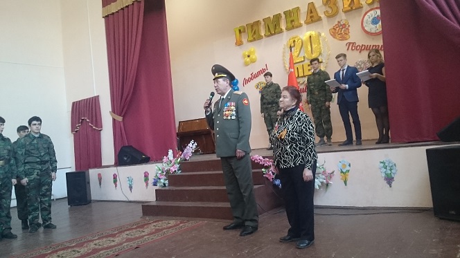 Приветствие ветерана ВС полковника в запасе Павлова В.С.